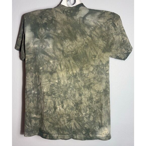 The Mountain T Shirt Adult Large Green Bird Pelican Tie Dye Mens Short Sleeve - Picture 2 of 7